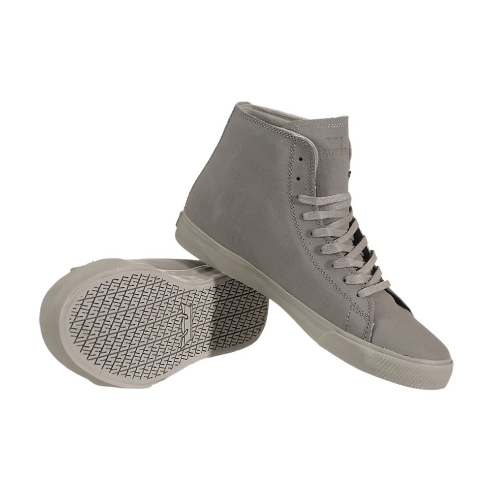 Baskets Montantes Supra Thunder High Grise Grey Gunny Tuf Homme | ITH-07343538